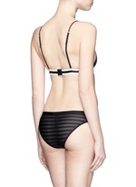 Back View -Click To Enlarge 'Firecracker' stripe mesh briefs