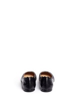 Back View -Click To Enlarge 'Lauren' scalloped edge leather flats