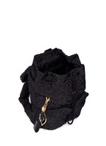 Detail View -Click To Enlarge 'Bisou' small logo stitch backpack