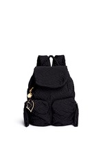 Main View -Click To Enlarge 'Bisou' small logo stitch backpack