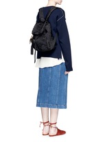 Figure View -Click To Enlarge 'Bisou' small logo stitch backpack
