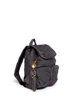 Front View -Click To Enlarge 'Bisou' small logo stitch backpack
