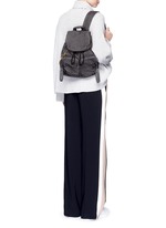 Figure View -Click To Enlarge 'Bisou' small logo stitch backpack