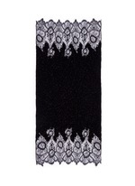 Main View -Click To Enlarge Floral lace beaded plissé pleat cashmere-wool scarf