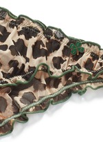 Detail View -Click To Enlarge 'Lolita' leopard print ruffle tulle briefs