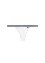 Main View -Click To Enlarge 'Room Service' stripe elastic lace thong