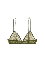 Main View -Click To Enlarge 'Nightrider' front fastening chevron lace bralette