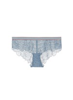 Main View -Click To Enlarge 'Dragonfly' stripe elastic waist lace boyshorts