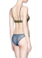 Back View -Click To Enlarge 'Shelby' floral tulle full briefs