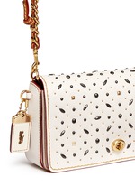 Detail View -Click To Enlarge 'Dinky' glovetanned leather rivet crossbody bag