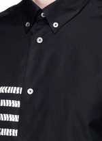 Detail View -Click To Enlarge Check plaid patchwork cotton shirt