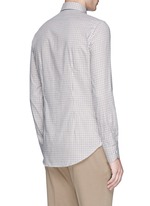 Back View -Click To Enlarge Check cotton shirt