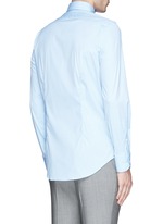 Back View -Click To Enlarge Slim fit stretch cotton poplin shirt