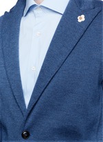 Detail View -Click To Enlarge Wool knit soft blazer