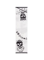 Main View -Click To Enlarge King and queen skull jacquard scarf
