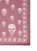 Detail View -Click To Enlarge Classic skull silk scarf