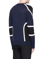 Back View -Click To Enlarge Biker ribbing Merino wool sweater