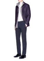 Figure View -Click To Enlarge Cotton herringbone pants