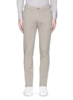 Main View -Click To Enlarge Slim fit cotton twill chinos