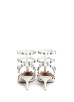 Back View -Click To Enlarge 'Star Studded' cabochon patent leather pumps