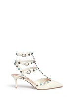 Main View -Click To Enlarge 'Star Studded' cabochon patent leather pumps