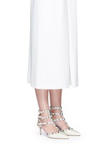 Figure View -Click To Enlarge 'Star Studded' cabochon patent leather pumps