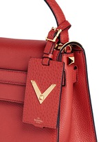 Detail View -Click To Enlarge 'My Rockstud' small top handle leather bag