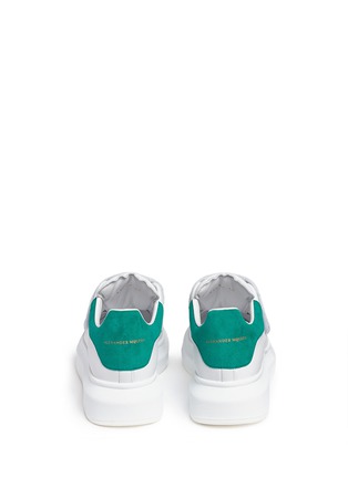 Click To Zoom Alexander McQueen - Chunky outsole suede trim leather sneakers