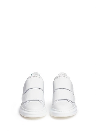 Click To Zoom Alexander McQueen - Chunky outsole suede trim leather sneakers