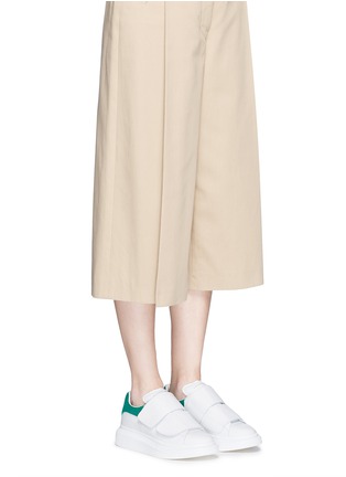 Click To Zoom Alexander McQueen - Chunky outsole suede trim leather sneakers