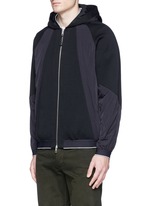 Front View -Click To Enlarge 'Raidd' padded nylon patchwork jacket