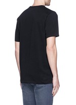 Back View -Click To Enlarge Flower embroidery cotton T-shirt