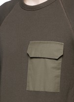 Detail View -Click To Enlarge 'Aviator' flap pocket sweatshirt