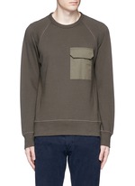 Main View -Click To Enlarge 'Aviator' flap pocket sweatshirt