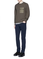Figure View -Click To Enlarge 'Aviator' flap pocket sweatshirt