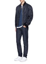 Figure View -Click To Enlarge 'Garrett' Merino wool Henley shirt