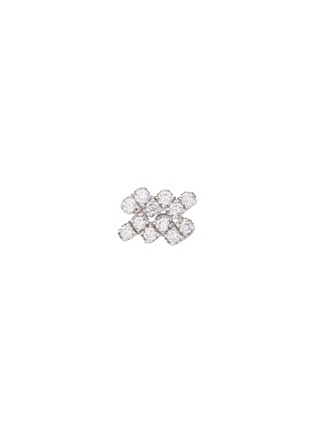 Main View - Click To Enlarge Main View - Click To Enlarge - Loquet London - 18k white gold diamond zodiac charm - Aquarius