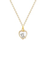 Figure View -Click To Enlarge 18k white gold diamond zodiac charm - Gemini