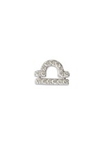 Main View -Click To Enlarge 18k white gold diamond zodiac charm - Libra