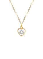 Figure View -Click To Enlarge 18k white gold diamond zodiac charm - Libra