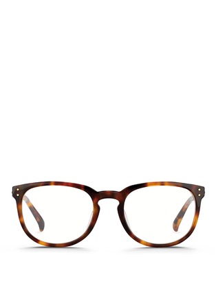 Main View - Click To Enlarge Main View - Click To Enlarge - Linda Farrow - Keyhole bridge tortoiseshell acetate optical glasses