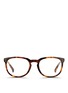 Main View - Click To Enlarge Main View - Click To Enlarge - Linda Farrow - Keyhole bridge tortoiseshell acetate optical glasses
