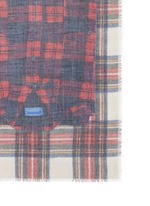 Detail View -Click To Enlarge 'Evans Wash' check plaid shirt print scarf
