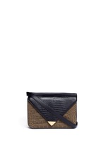 Main View -Click To Enlarge 'Prisma' small croc lizard embossed sling crossbody bag