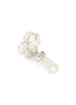Detail View -Click To Enlarge Crystal pavé flower stud earrings