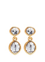 Main View -Click To Enlarge Faceted crystal drop earrings
