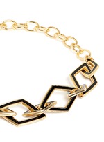 Detail View -Click To Enlarge Rhombus link chain necklace