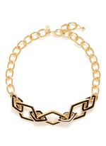 Main View -Click To Enlarge Rhombus link chain necklace