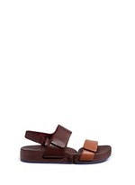 Main View -Click To Enlarge 'Figulous' leather strap hinged slingback sandals