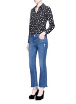 Figure View -Click To Enlarge 'Le Crop Mini Boot' cropped flare jeans
